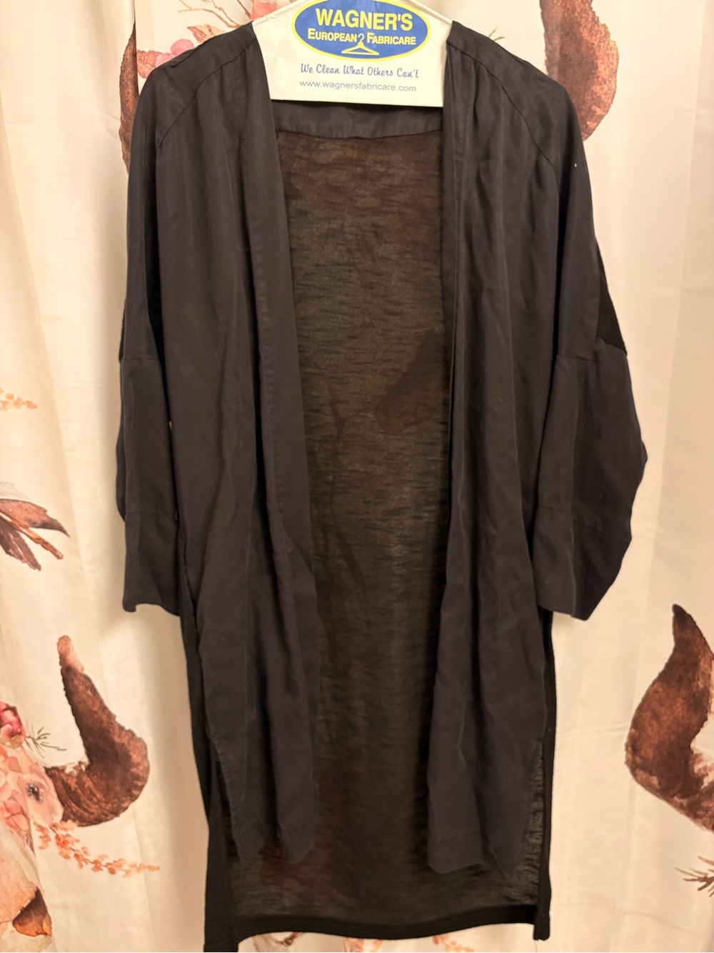 Vero Moda Black Open-Front Lightweight Duster - Picture 1 of 9